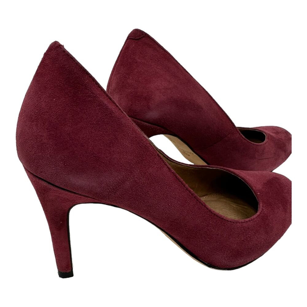 Corso Como lush red/plum red suede pump heel shoes size 6.5 M - Picture 7 of 12